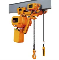 AUF EINEM TROLLEY MONTIERTER ELEKTROKETTENZUG